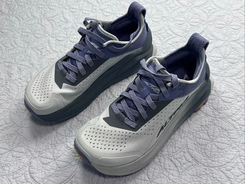 Altra Olympus 6 Trail Running Shoes Gray/Blue Womens Size 8